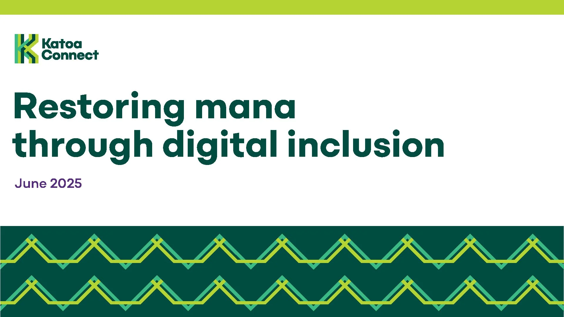 Katoa Connect Trust: Restoring Mana through Digital Inclusion