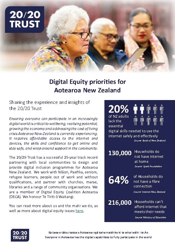 20/20 Trust: Digital Equity Priorities