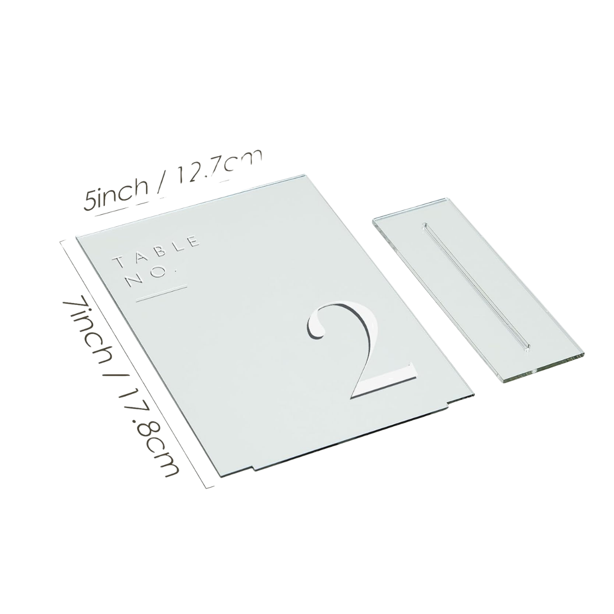 silver mirror table numbers