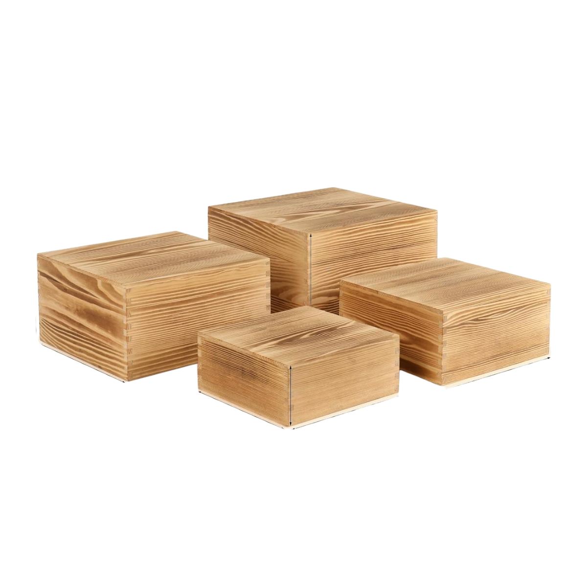 Light Pine Buffet Risers - Set of 8