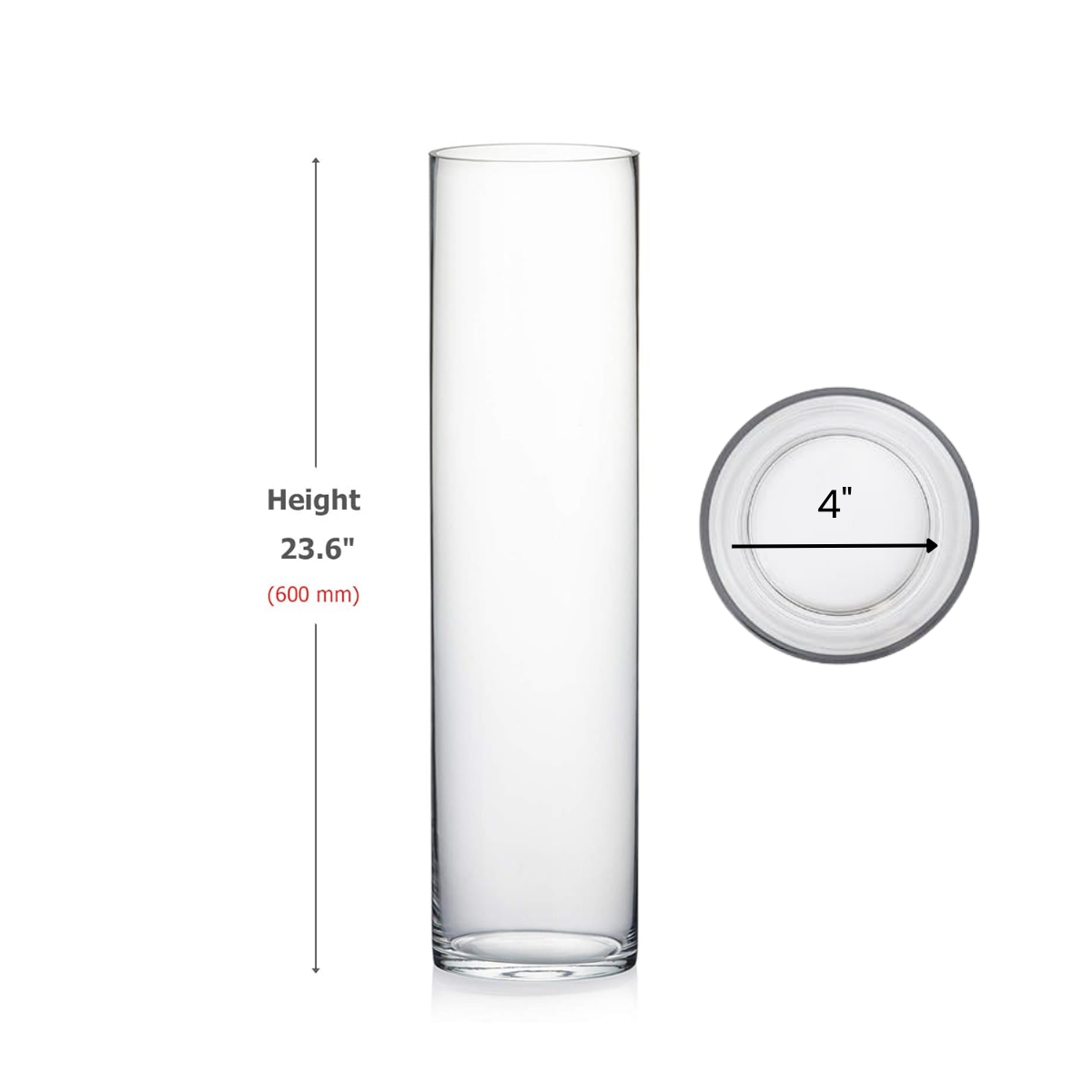 24x6 cylinder vase