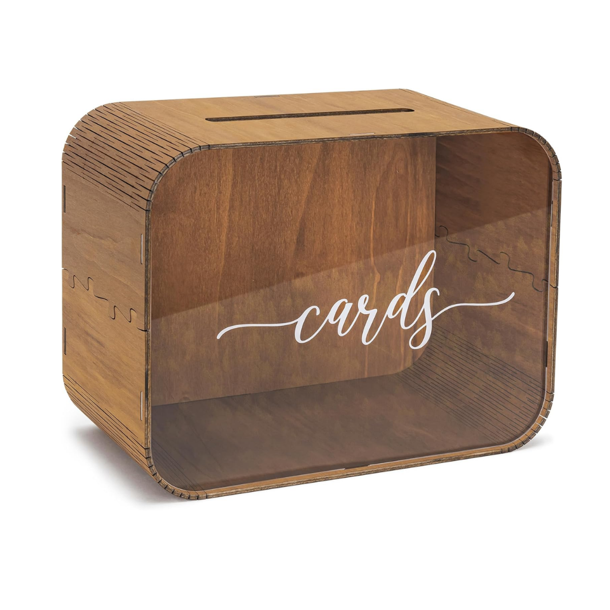 wood card box