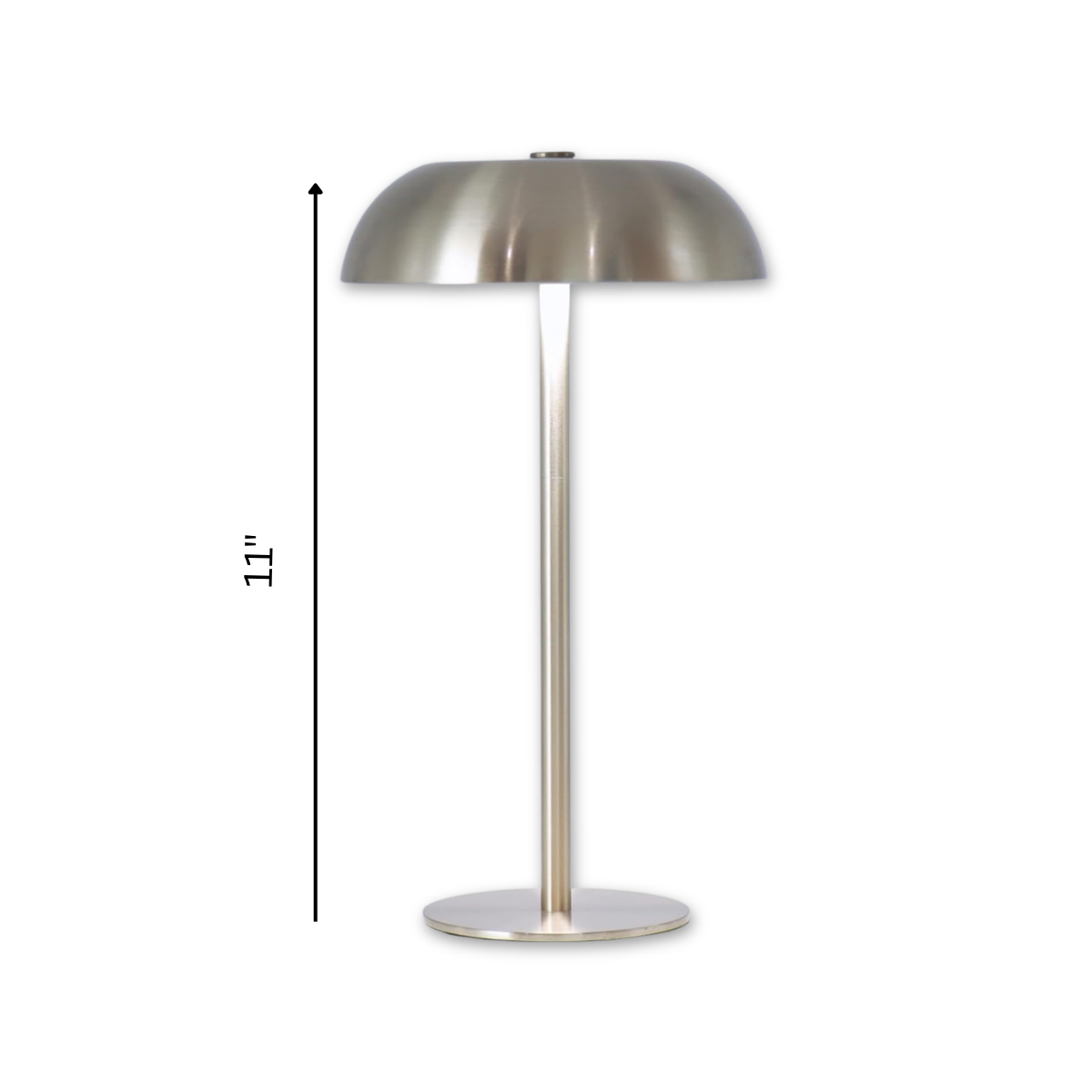 silver cordless lamp