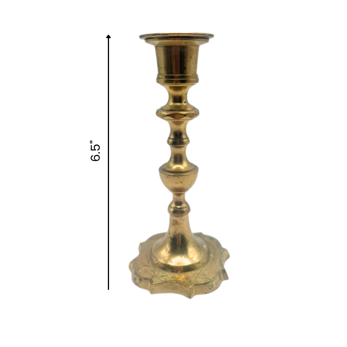 gold candlestick holder