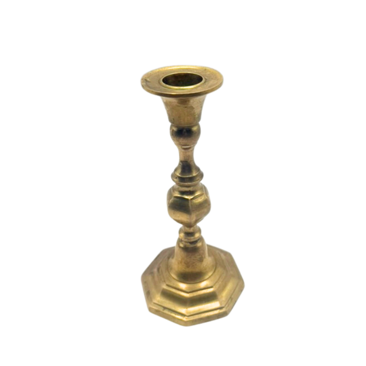 gold candlestick holder