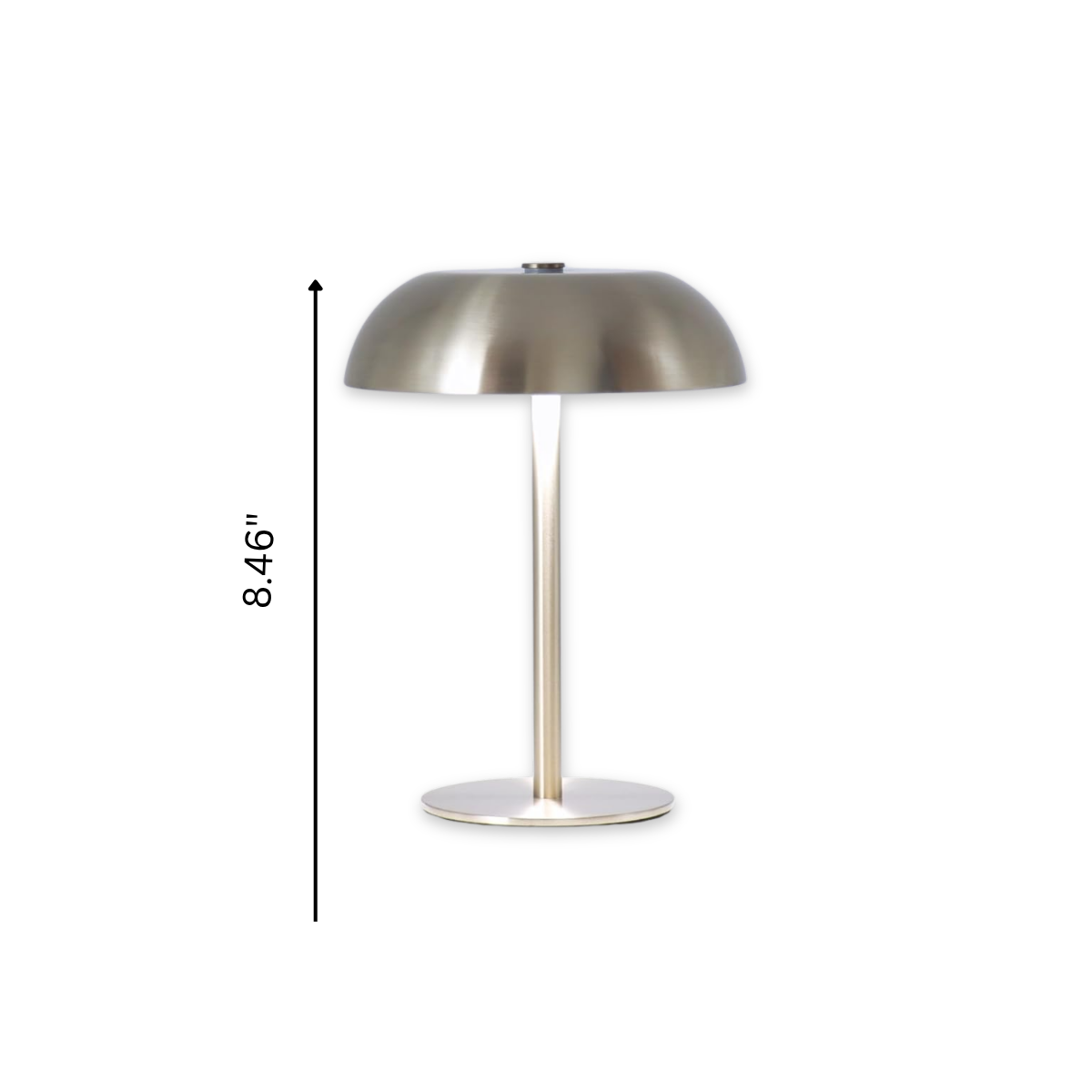 silver cordless lamp
