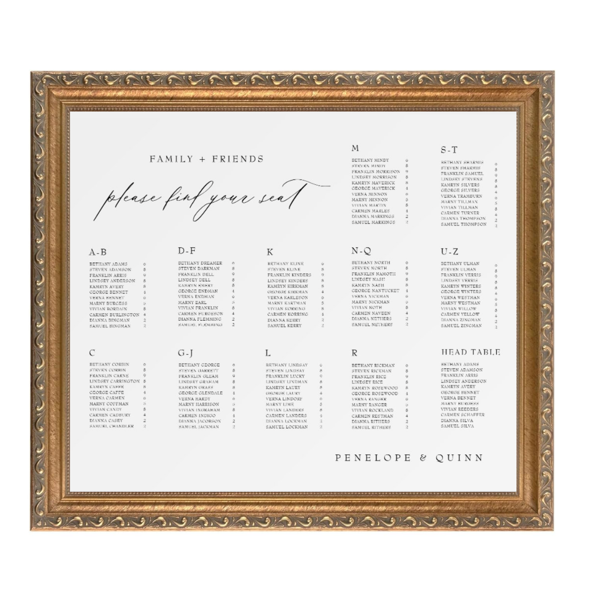 vintage gold frame