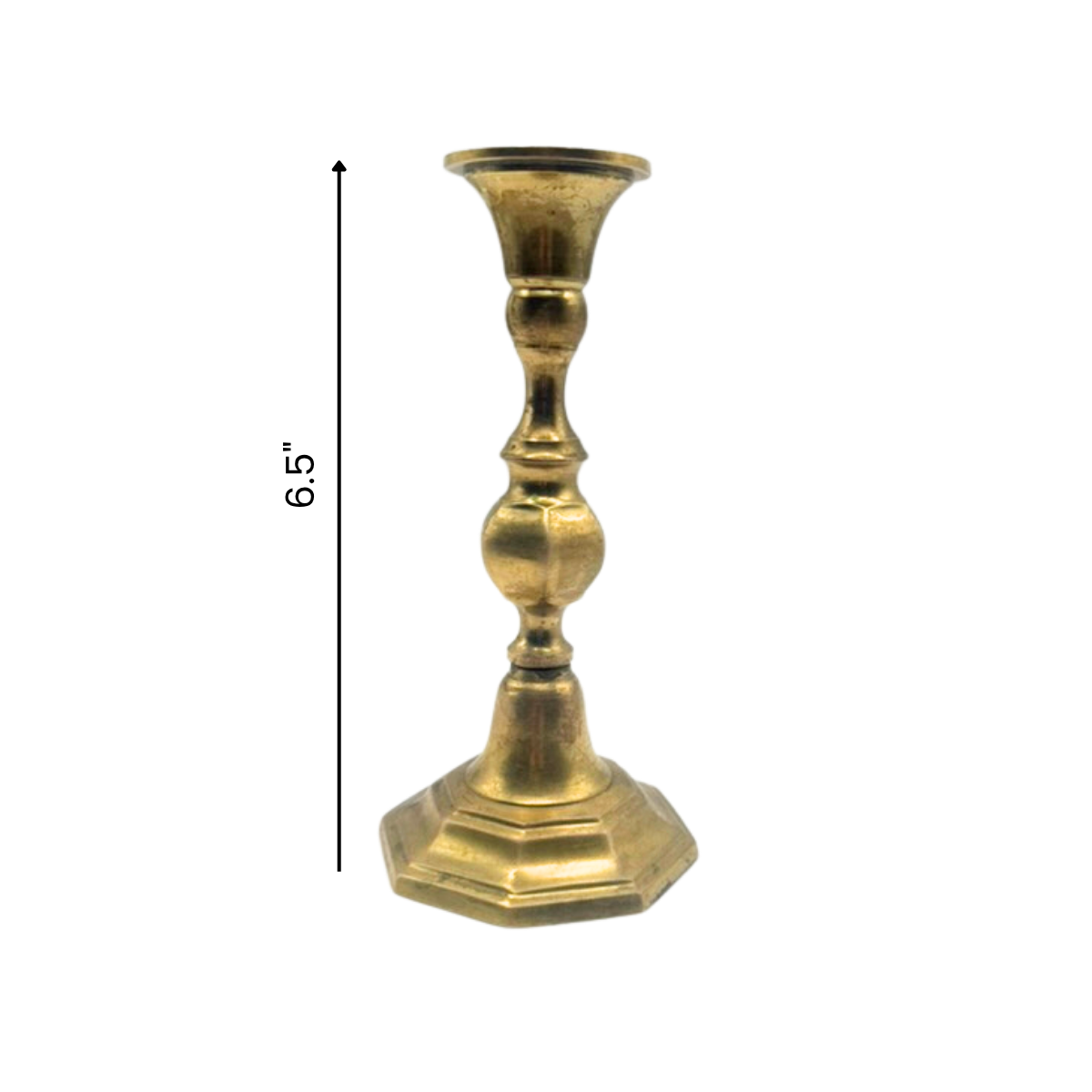 gold candlestick holder
