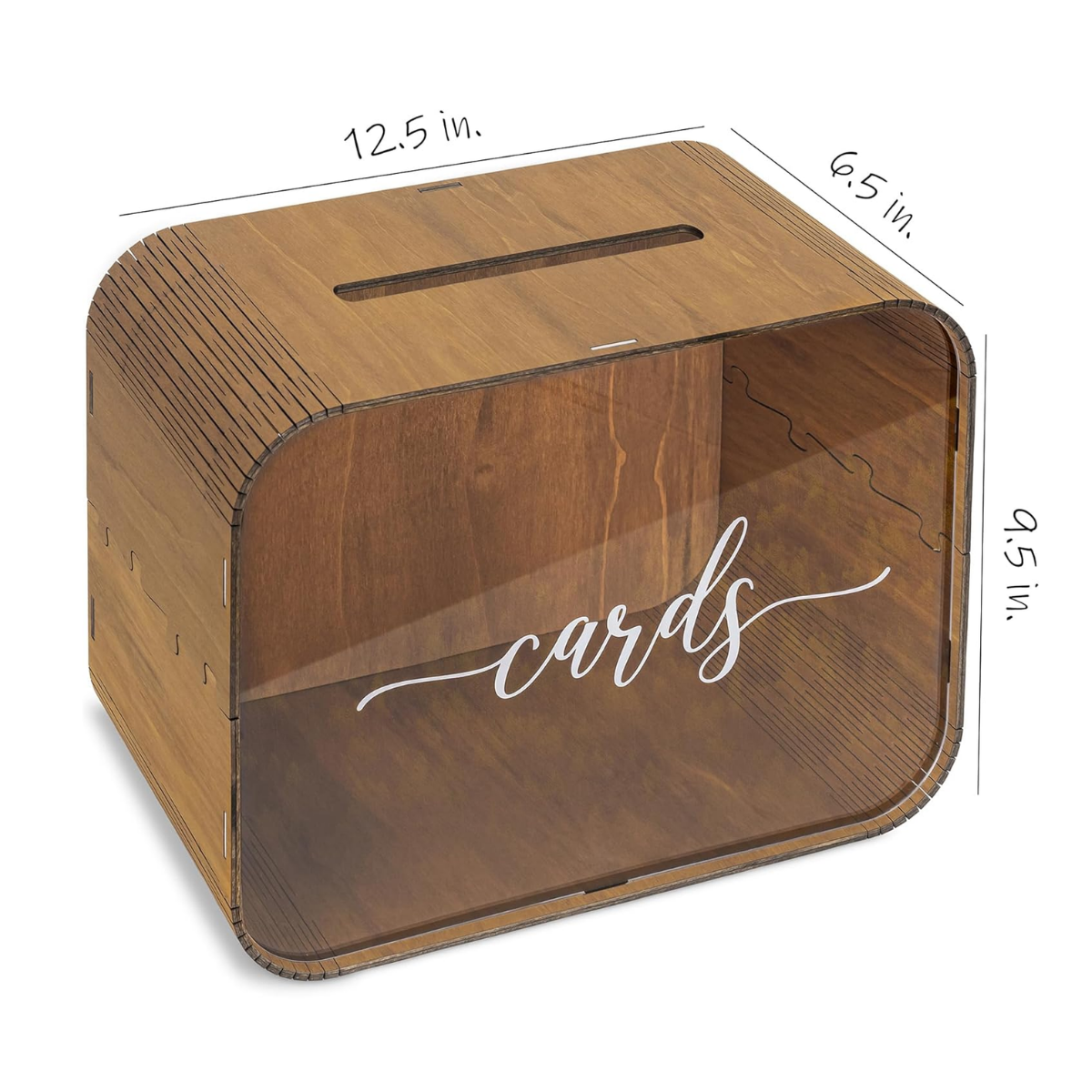wood card box