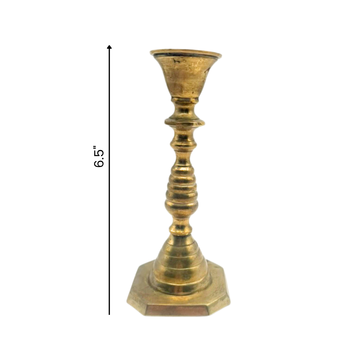 gold candlestick holder