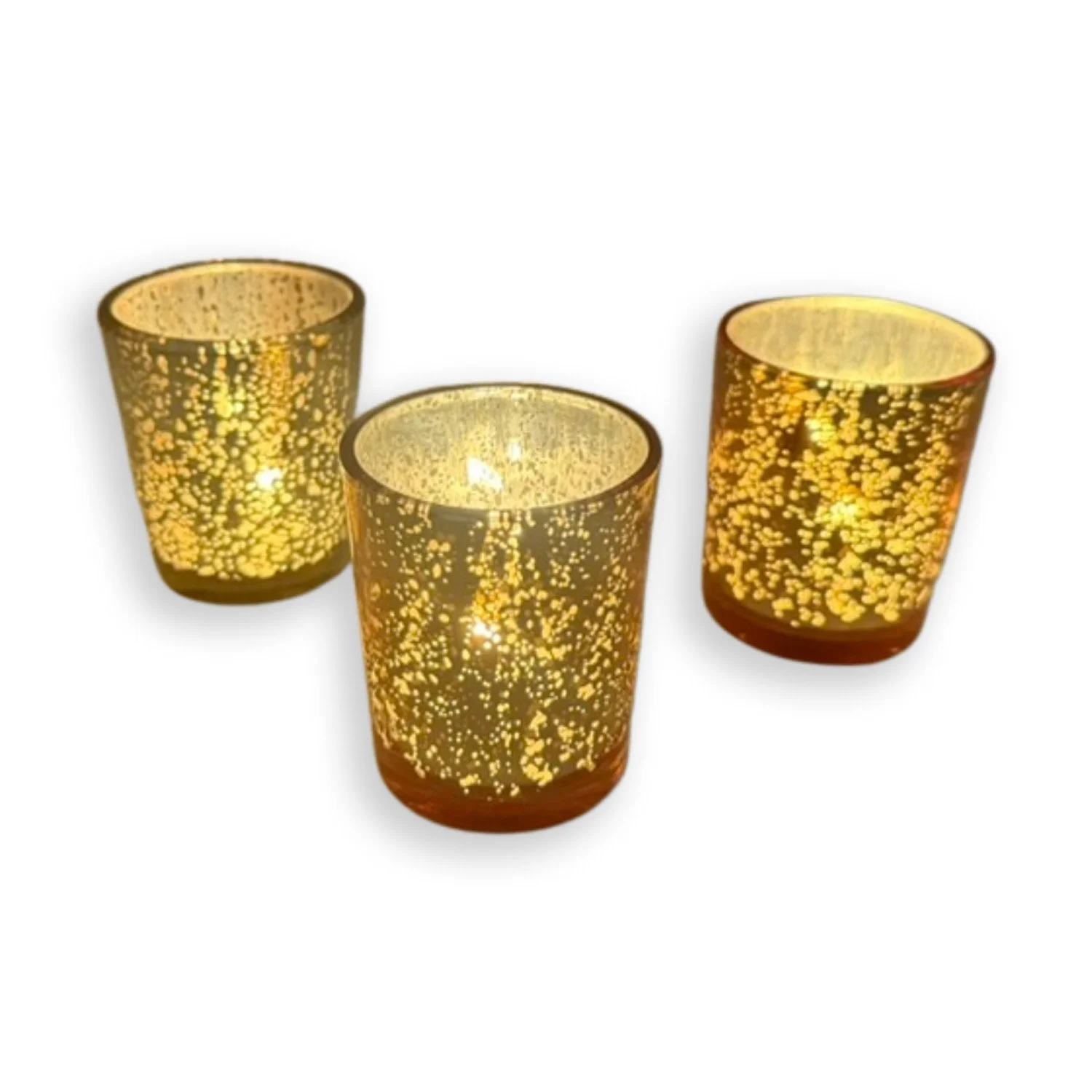 gold votive holders