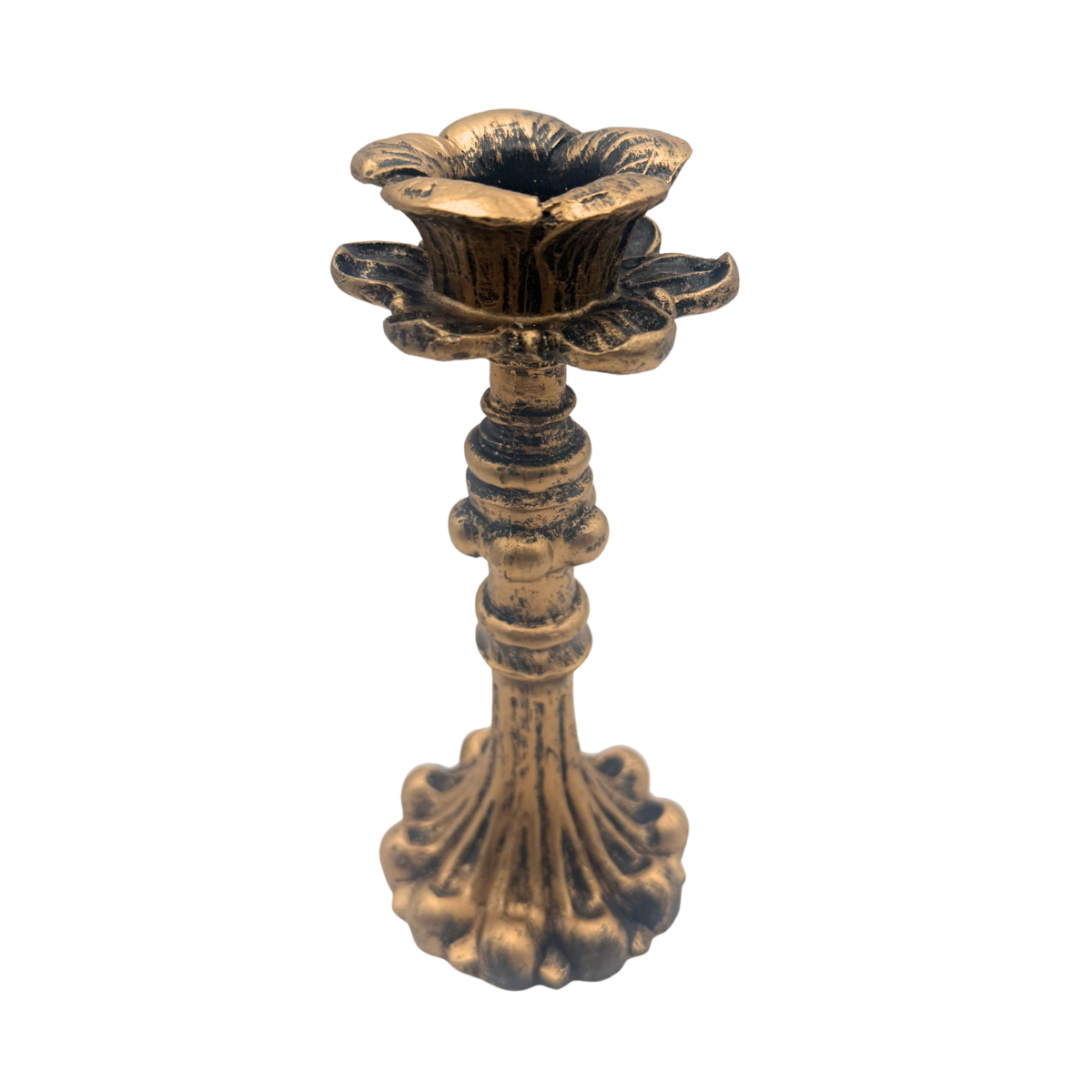 gold candlestick holder