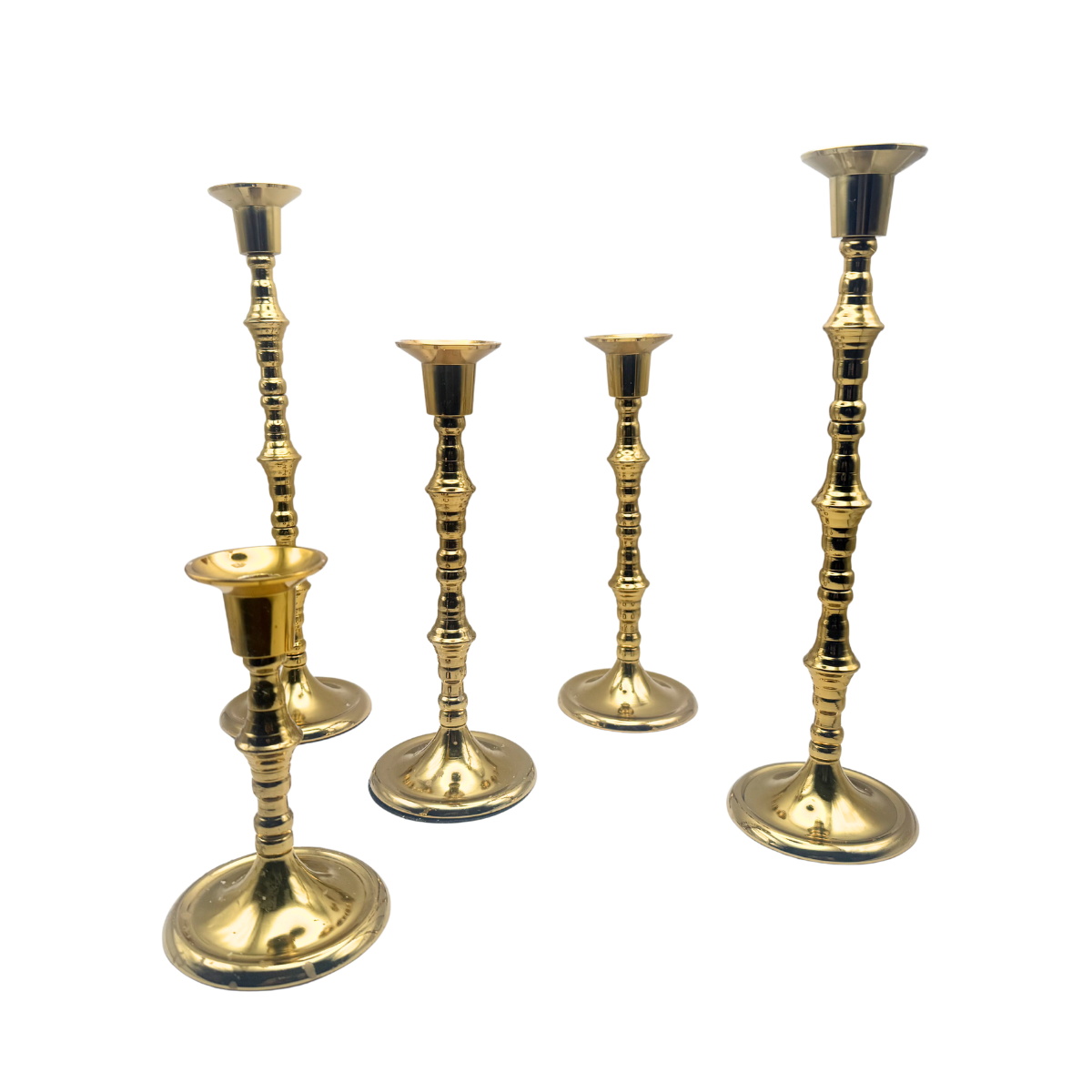 gold candlestick holder