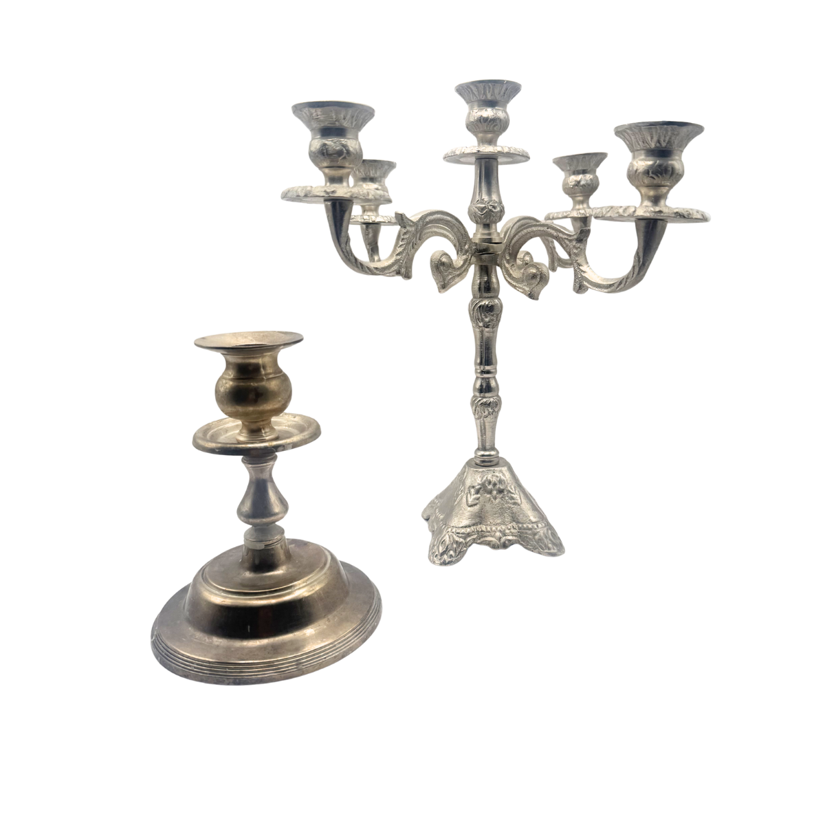 silver candlestick
