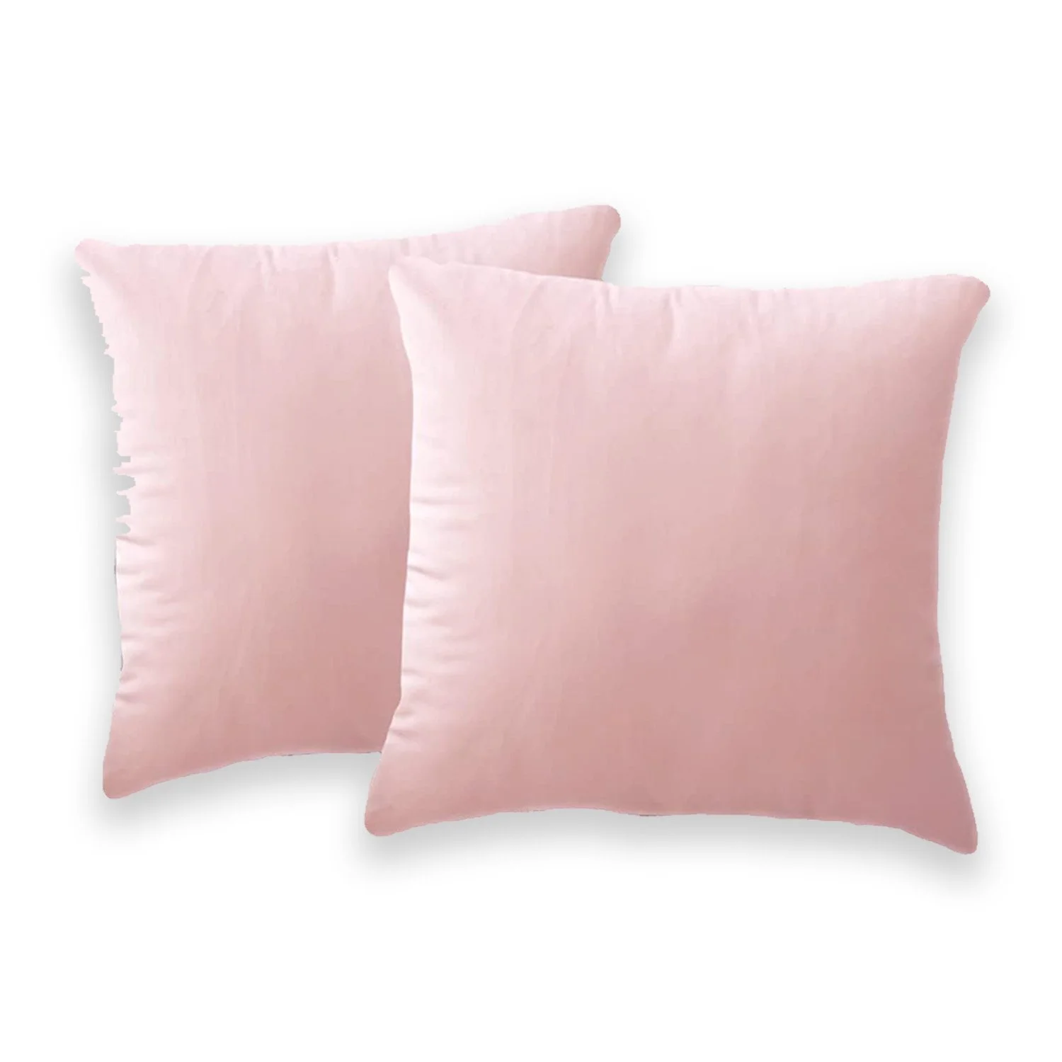 Pink Faux Suede Pillow Cover 18"
