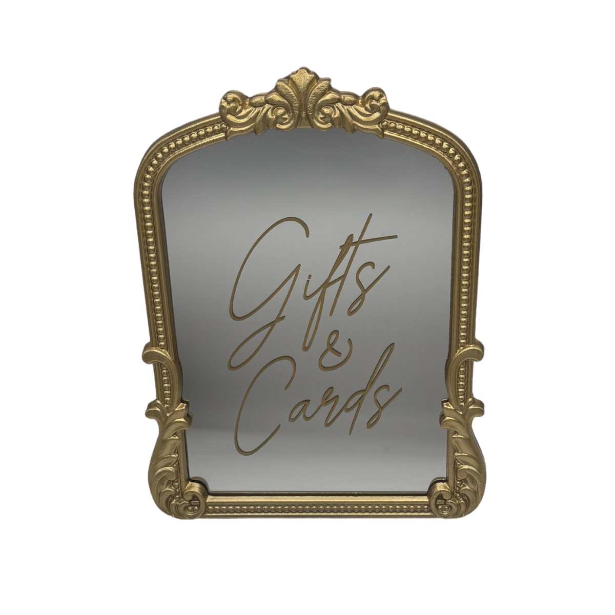 gold framed mirror