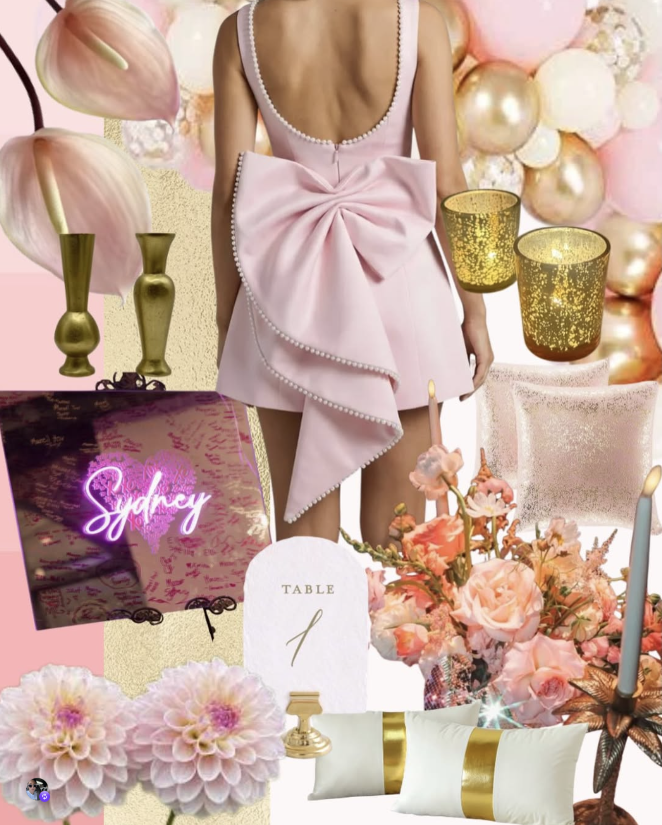 Pretty in Pink and Gold