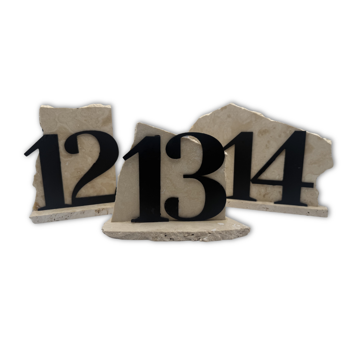 travertine table numbers
