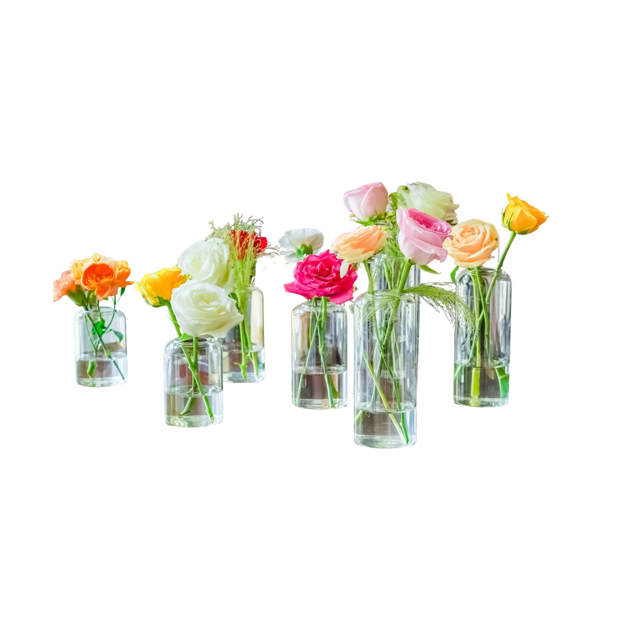 glass bud vases