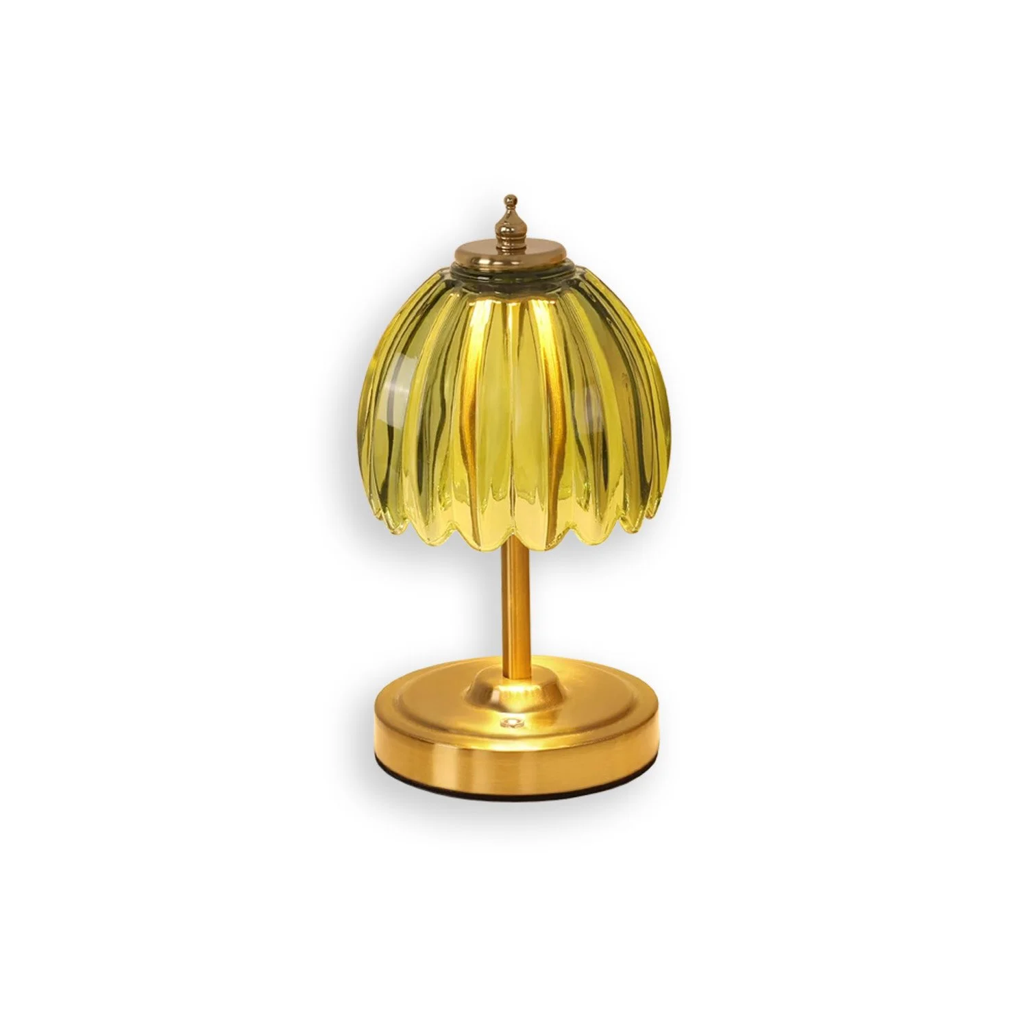 green tulip table lamp cordless