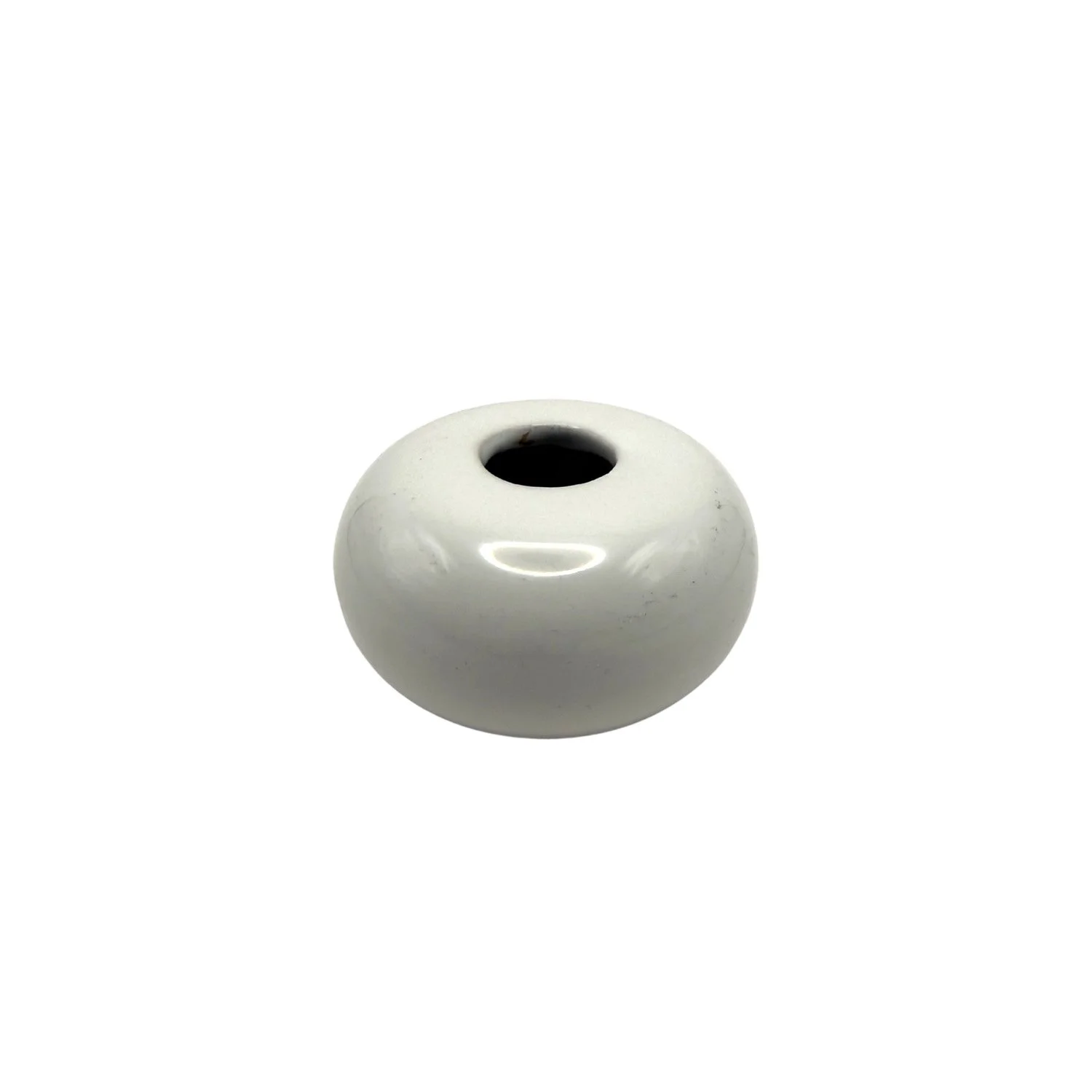 White Donut Bud Vase