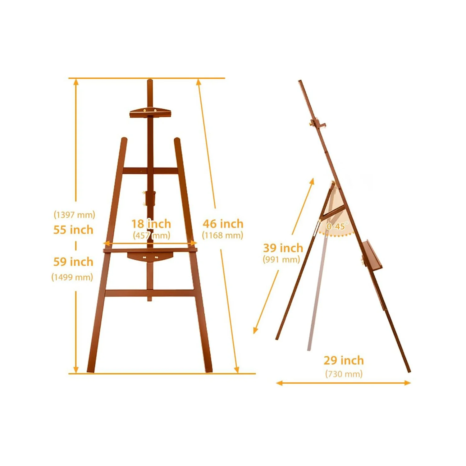 wood easel