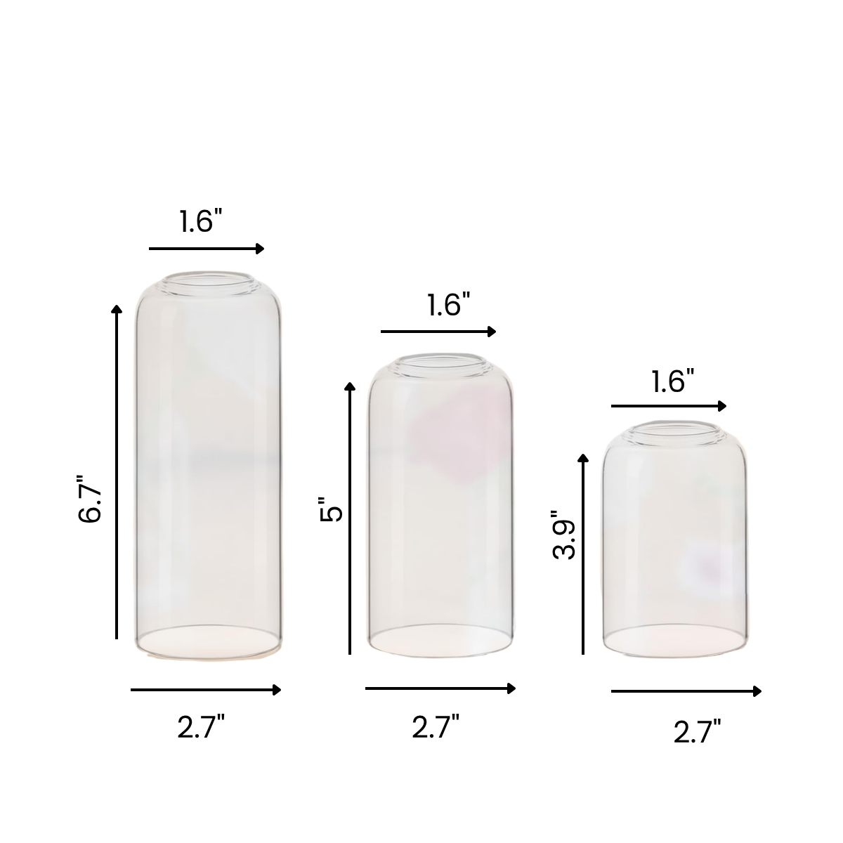 glass bud vases