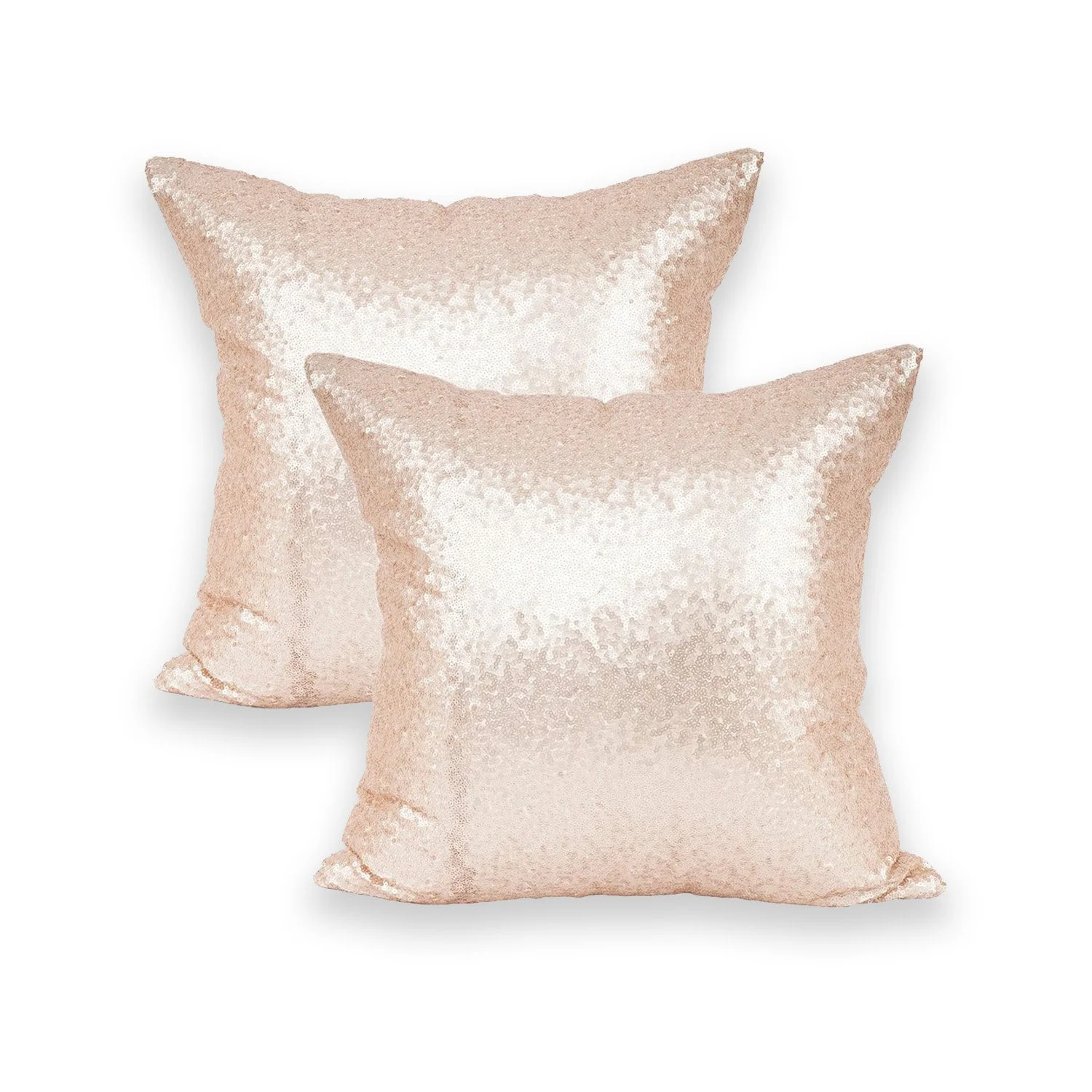 Rose Gold Sequin Pillow Cover 20"