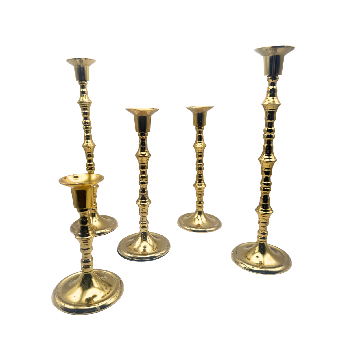 gold candlestick holder