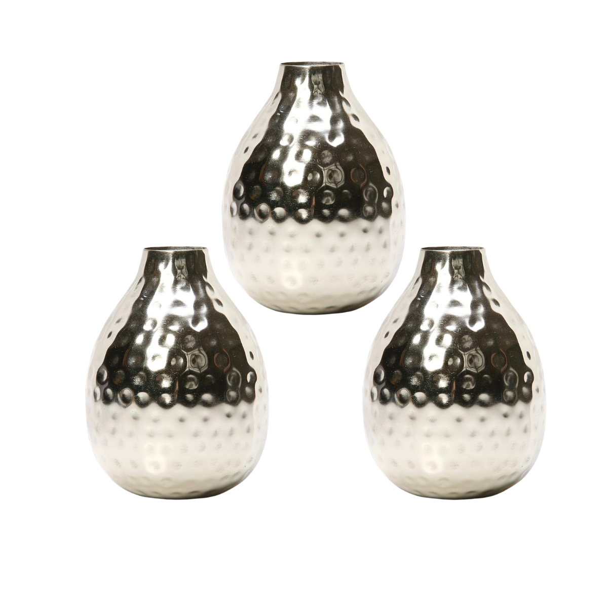silver bud vase