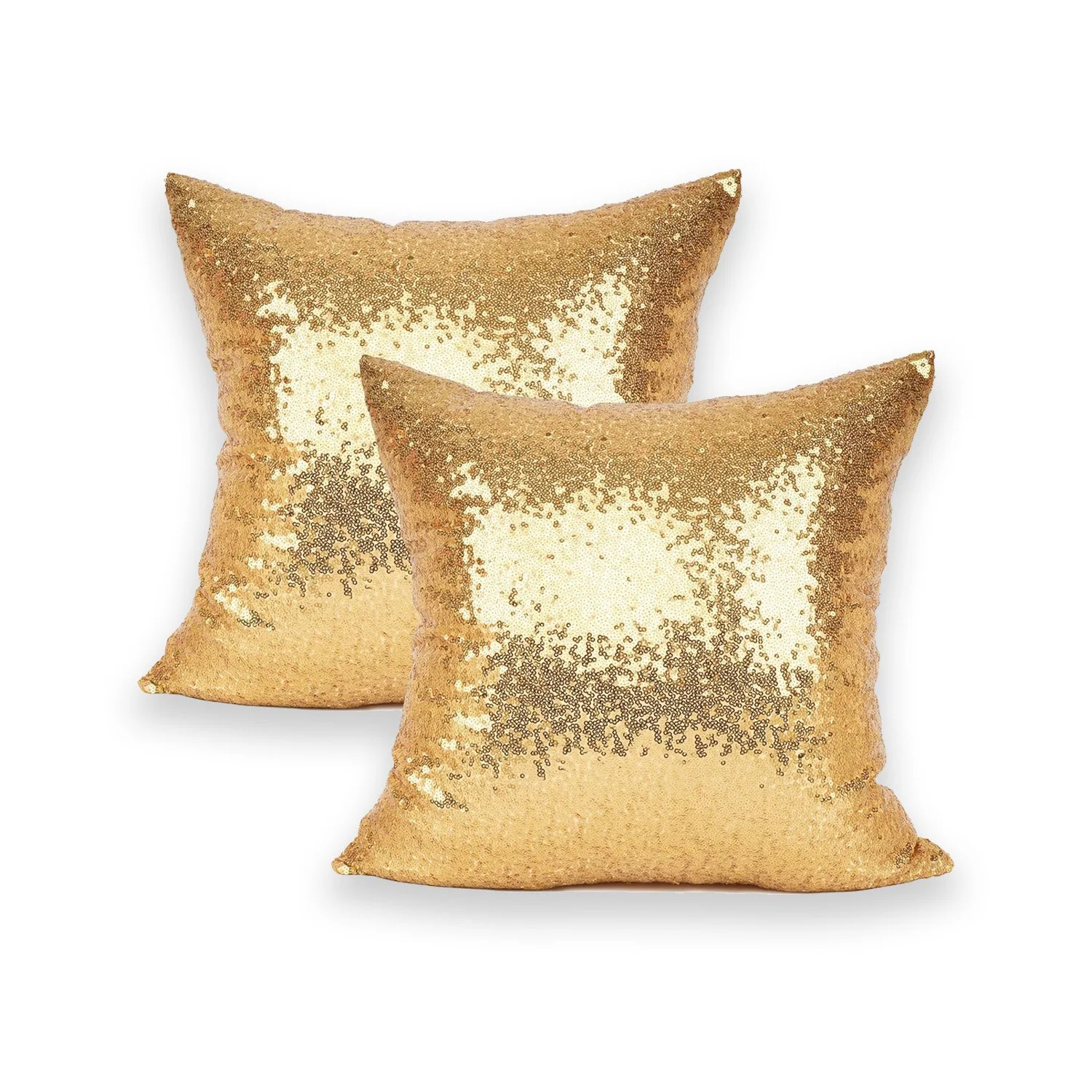 Gold Sequin Pillow Cover 18"