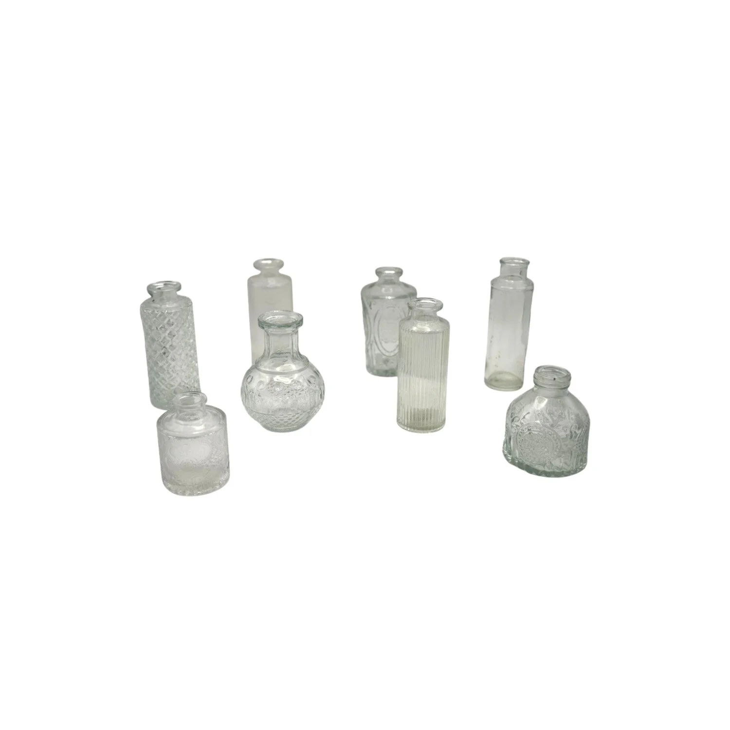 Vintage Glass Bud Vases (Set of 8)
