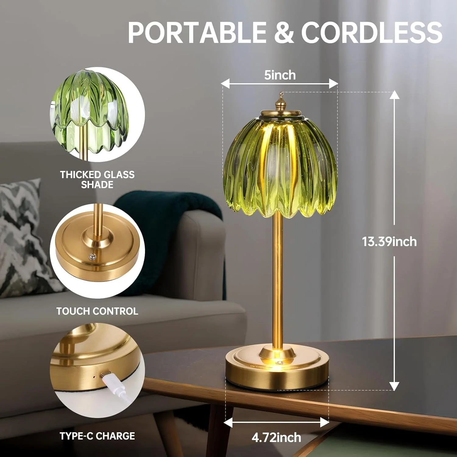tulip table lamp wireless