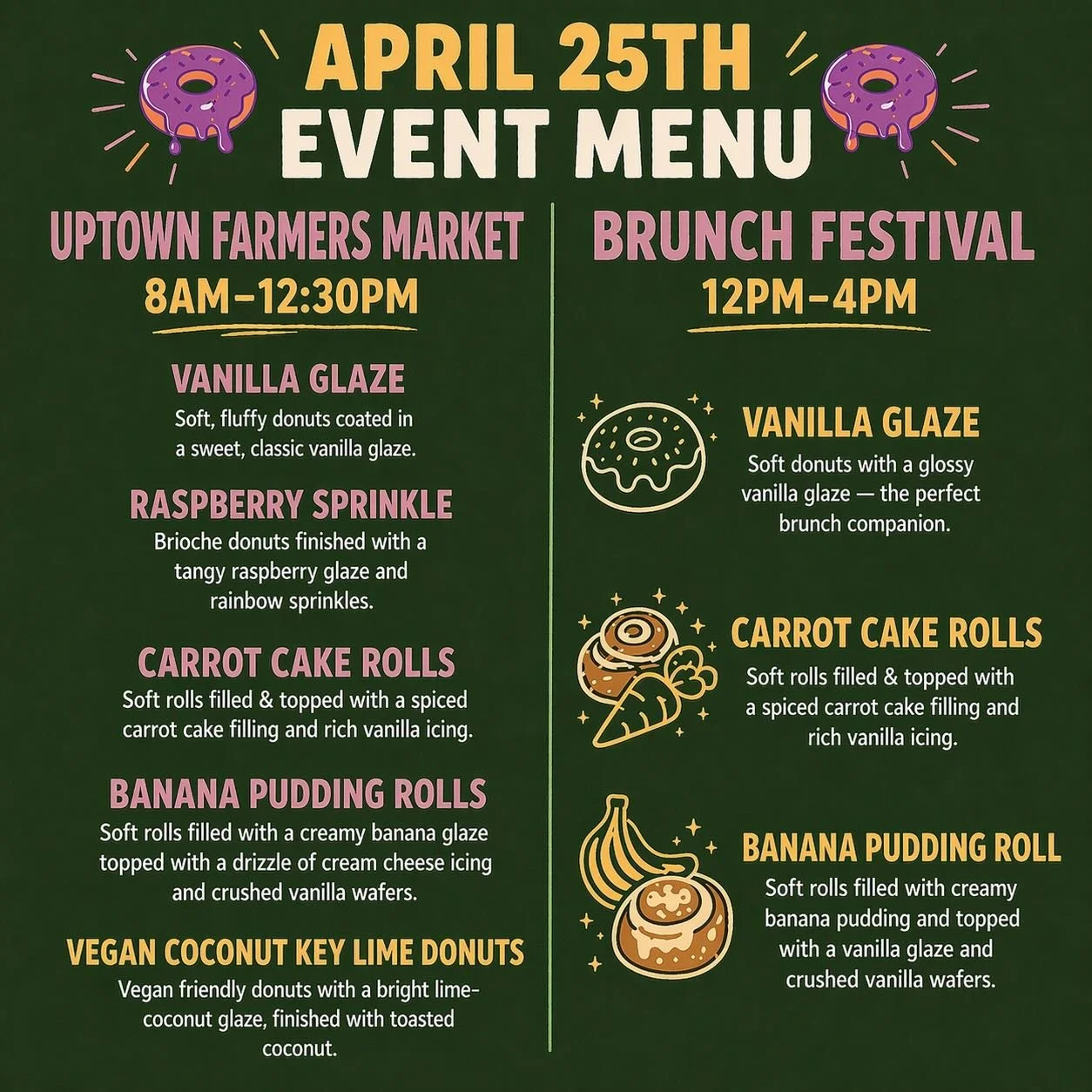 New week.
New energy.
Better outcomes.

We&rsquo;re back outside this Saturday ☀️

📍 Uptown Farmers Market
8 AM &ndash; 12:30 PM

📍 Brunch Festival
12 PM &ndash; 4 PM

If you&rsquo;ve got a moment this weekend, come see us. Truly. Even if it&rsquo;