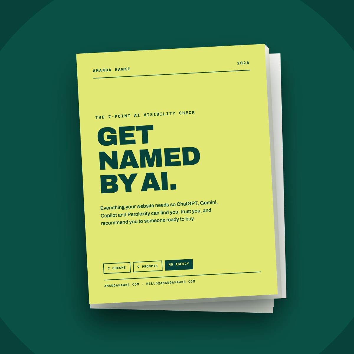Get Named By AI - The 7-Point AI Visibility Check