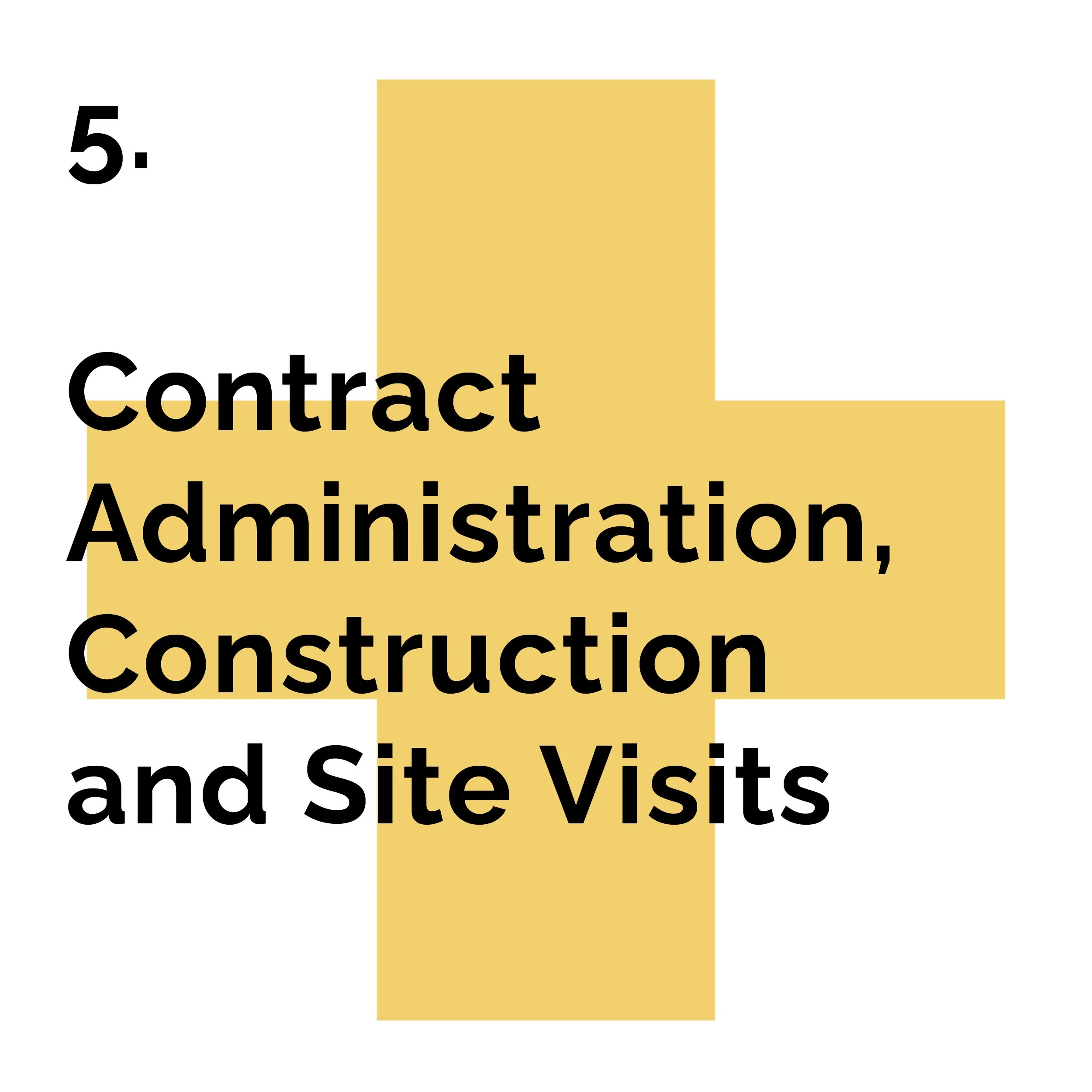 We regularly visit the site to ensure the drawings are being implemented correctly and the workmanship is of the best possible quality, and to handle any surprises that pop up. We respond to queries, review and sign off on shop drawings, and help kee