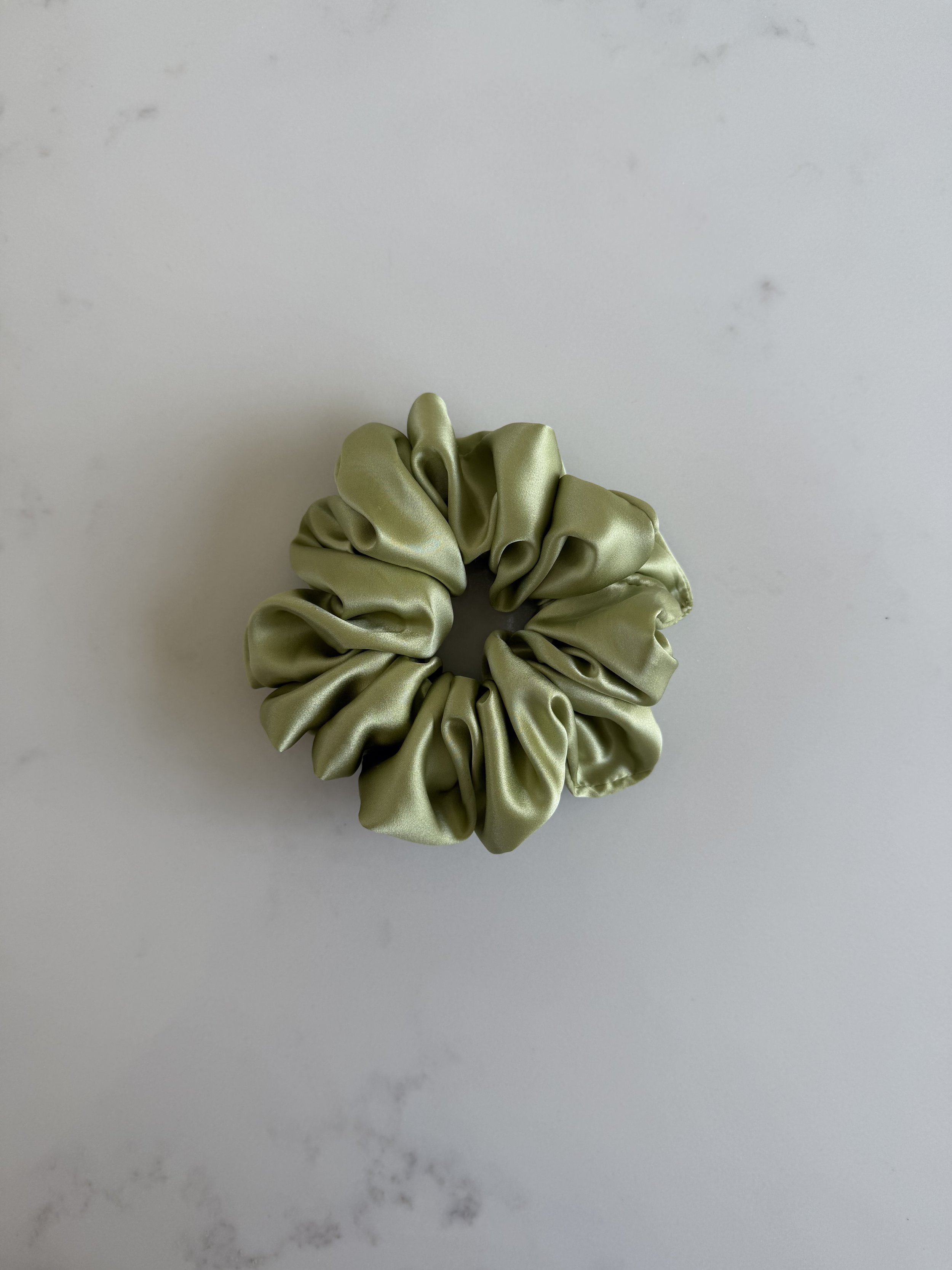 Soft Lime Scrunchie