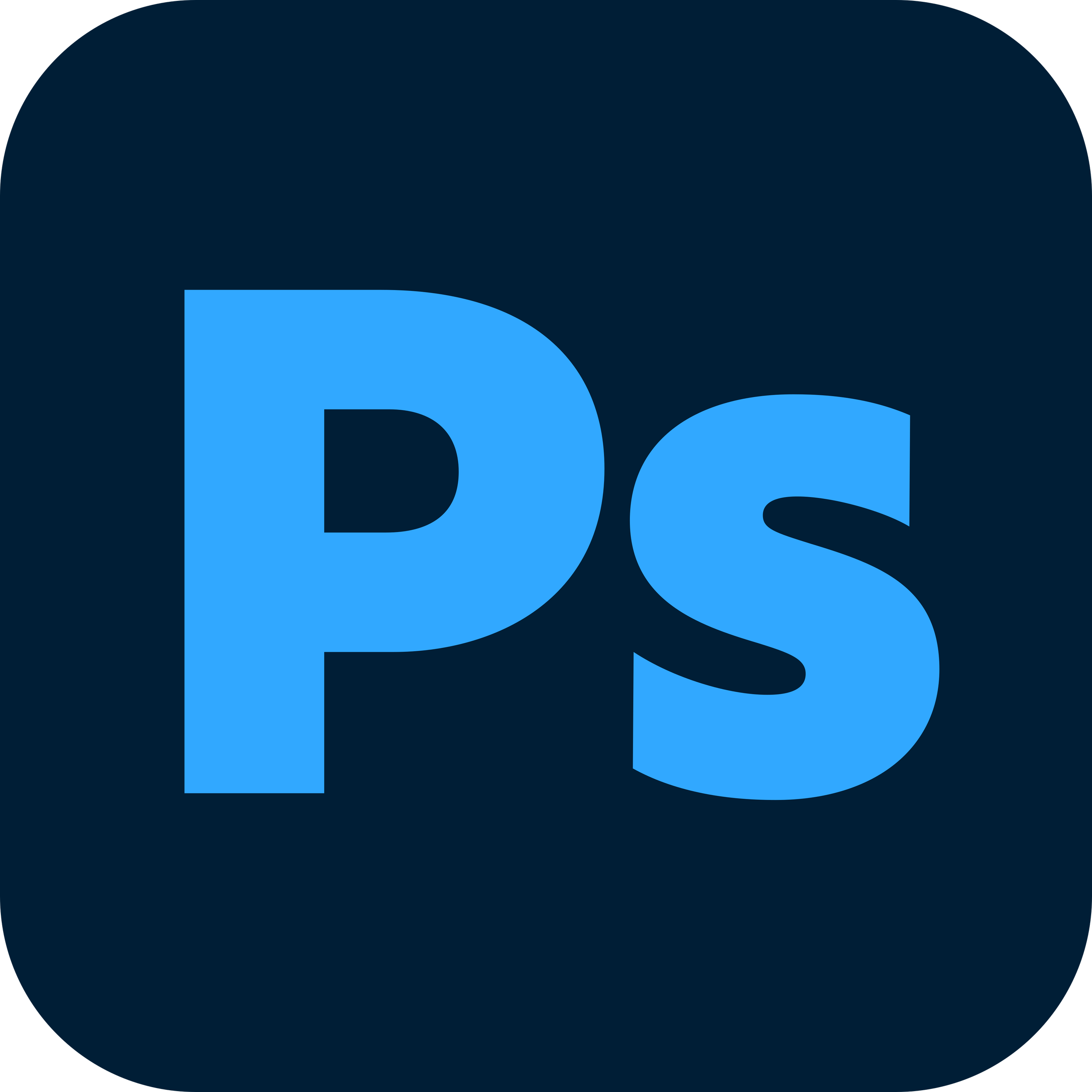 Close-up of a dark blue background with large, bold, light blue 3D letters spelling 'PAC'.