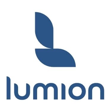 Lumion logo with stylized leaf and the word 'lumion' underneath.