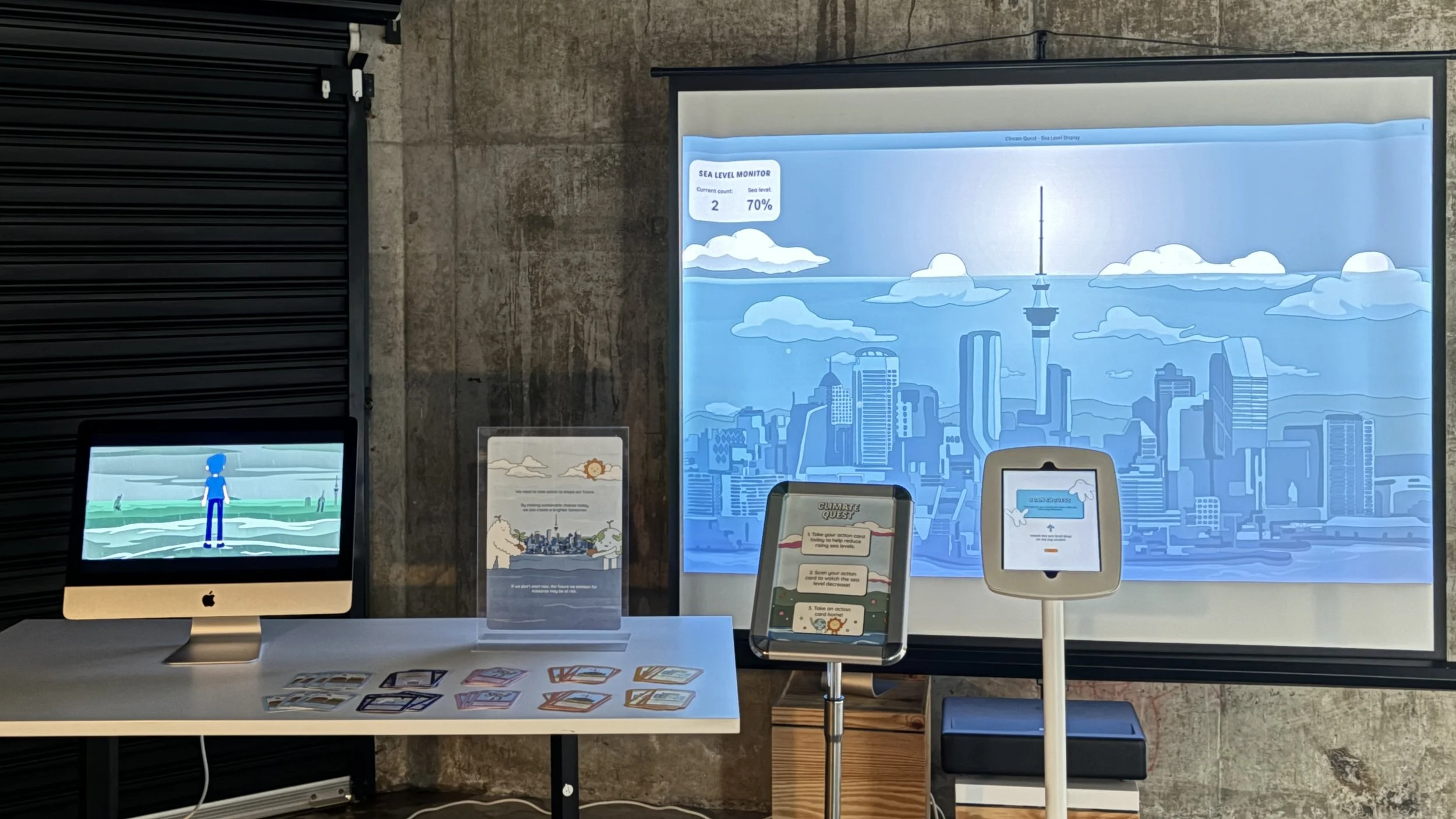 Public exhibition at Silo Park 