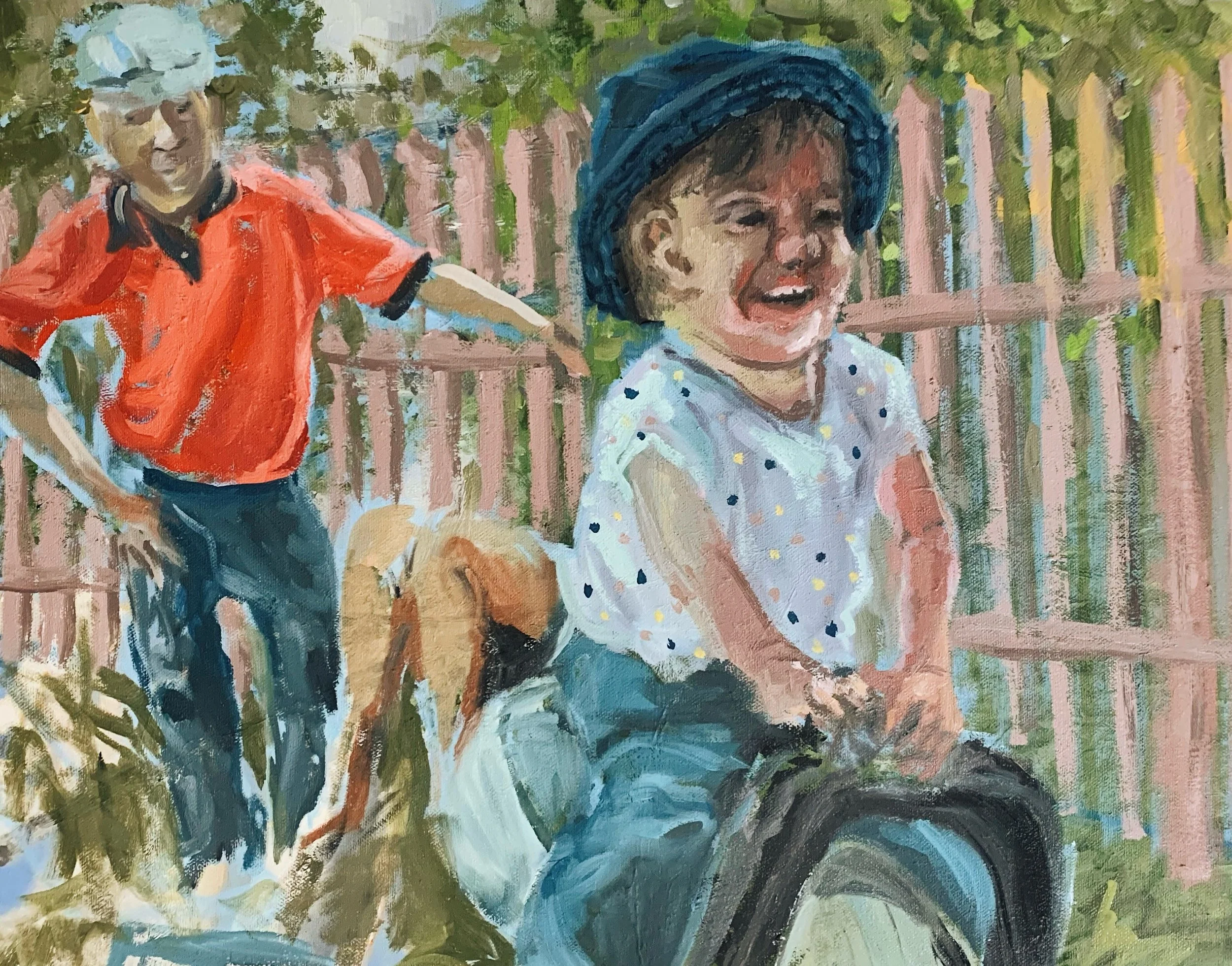 Backyard, 2025, Oil on canvas