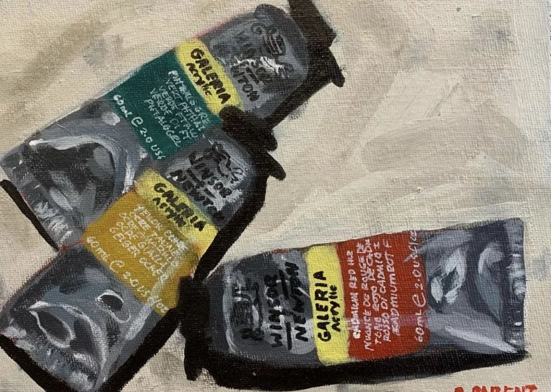 Paint Tubes, 2023, Acrylic on canvas