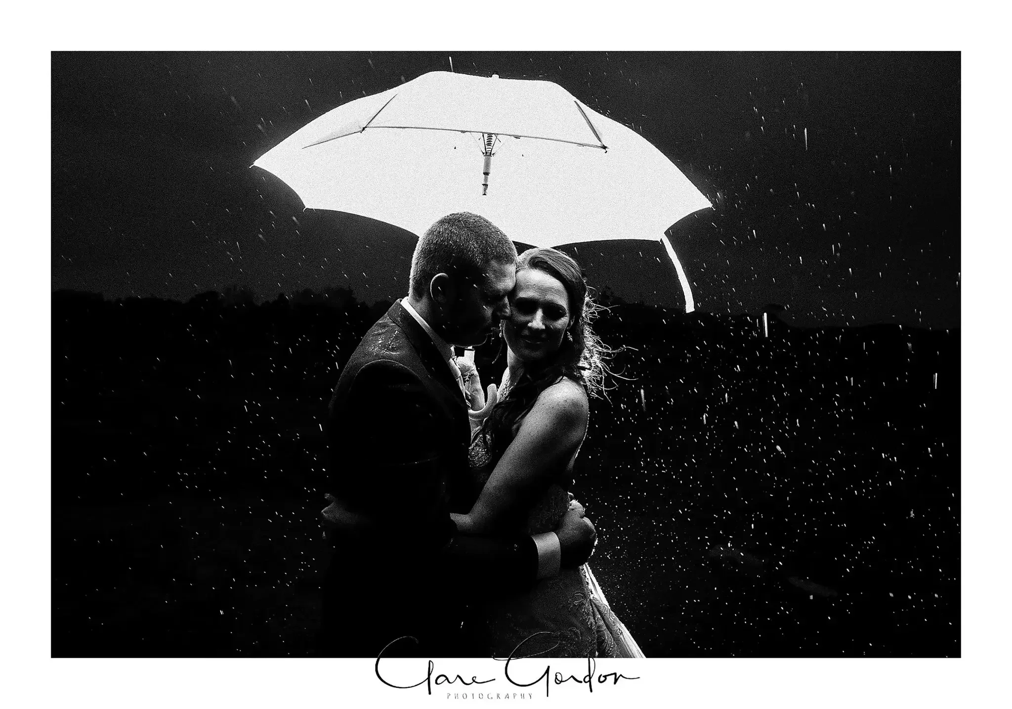 Wedding ceremony at The Hunting Lodge, photographed by Clare Gordon