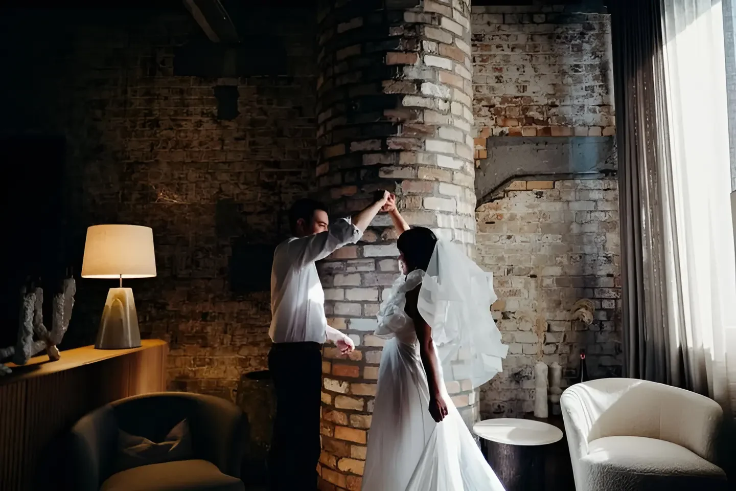 Angelica and Richard at their Hotel Britomart elopement ceremony