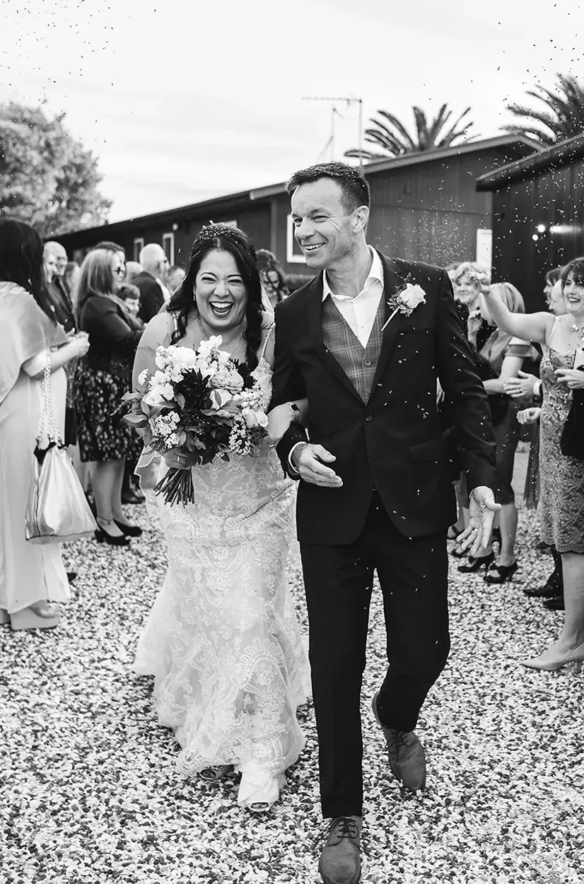 Alicia and Stu just married at The Hunting Lodge in Auckland