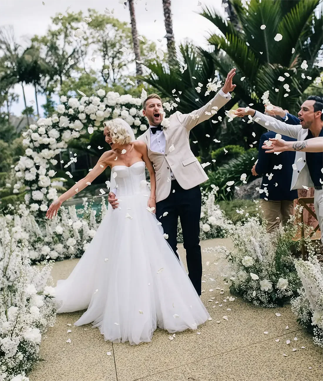 Holly and Emmett's wedding featured in Woman's Day magazine
