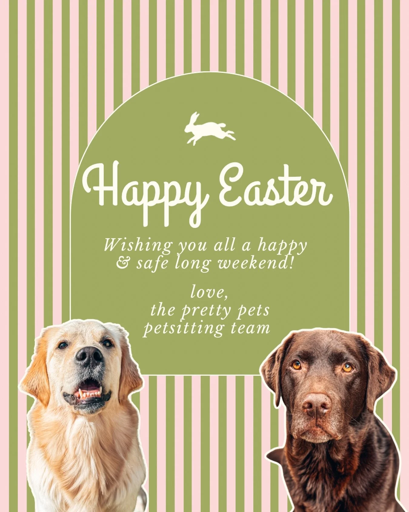 happy good friday everyone 🌷 we hope you all had a lovely start to the long weekend &amp; happy easter! 🥚💐

lots of love,
the pretty pets petsitting team 🐾🩷