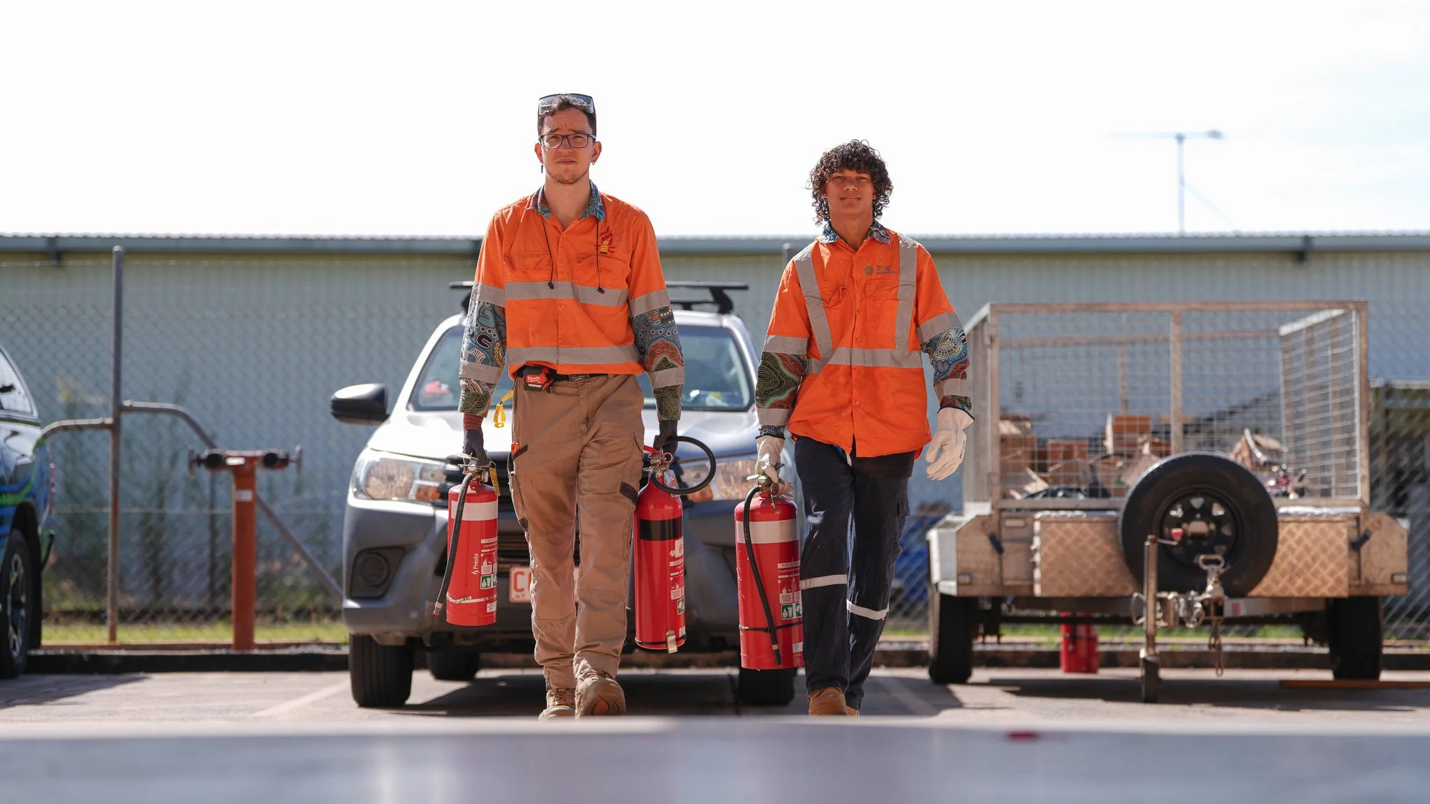 TEC Fire team delivering professional fire protection and life safety services across the Northern Territory.