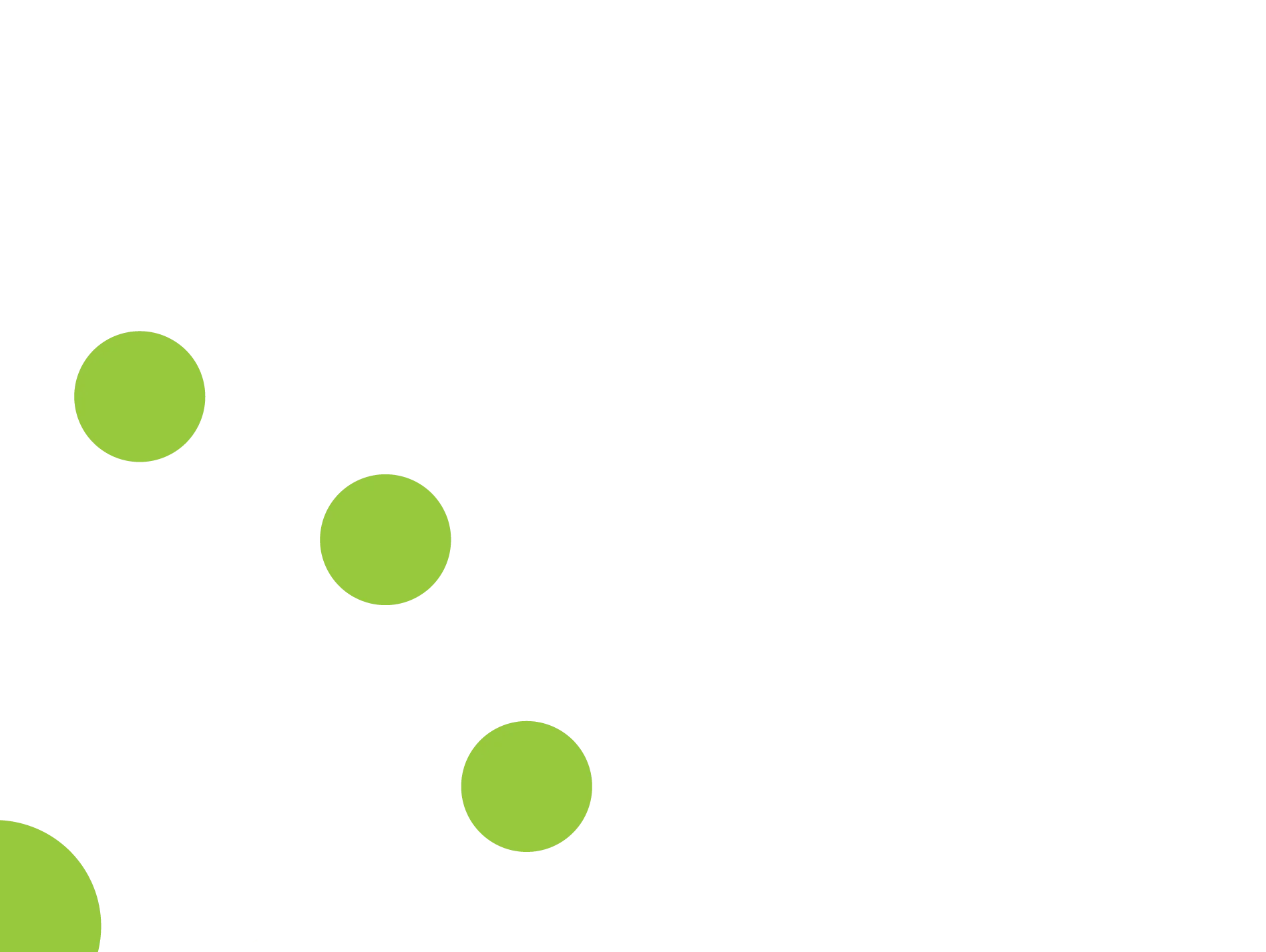 A light green graphic with multiple circles connected by thin lines, resembling a network or molecular structure.