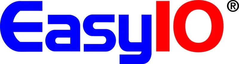 Logo with the word 'Easy' in blue and 'IO' in red.